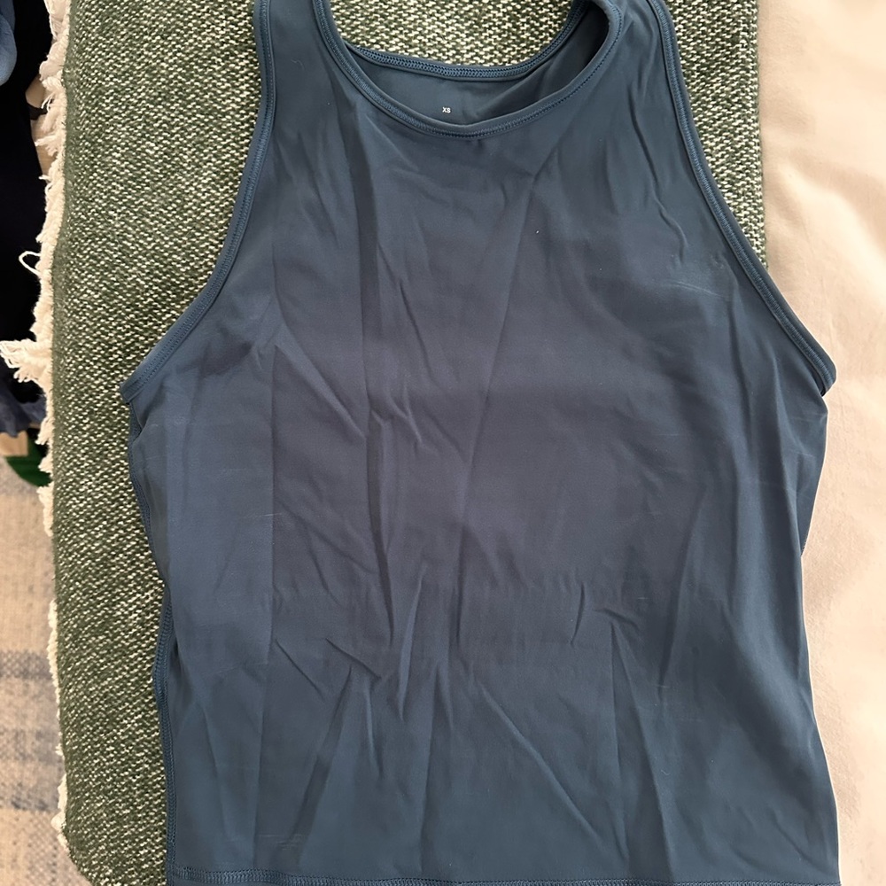 Everlane Blue Sleeveless Workout Top